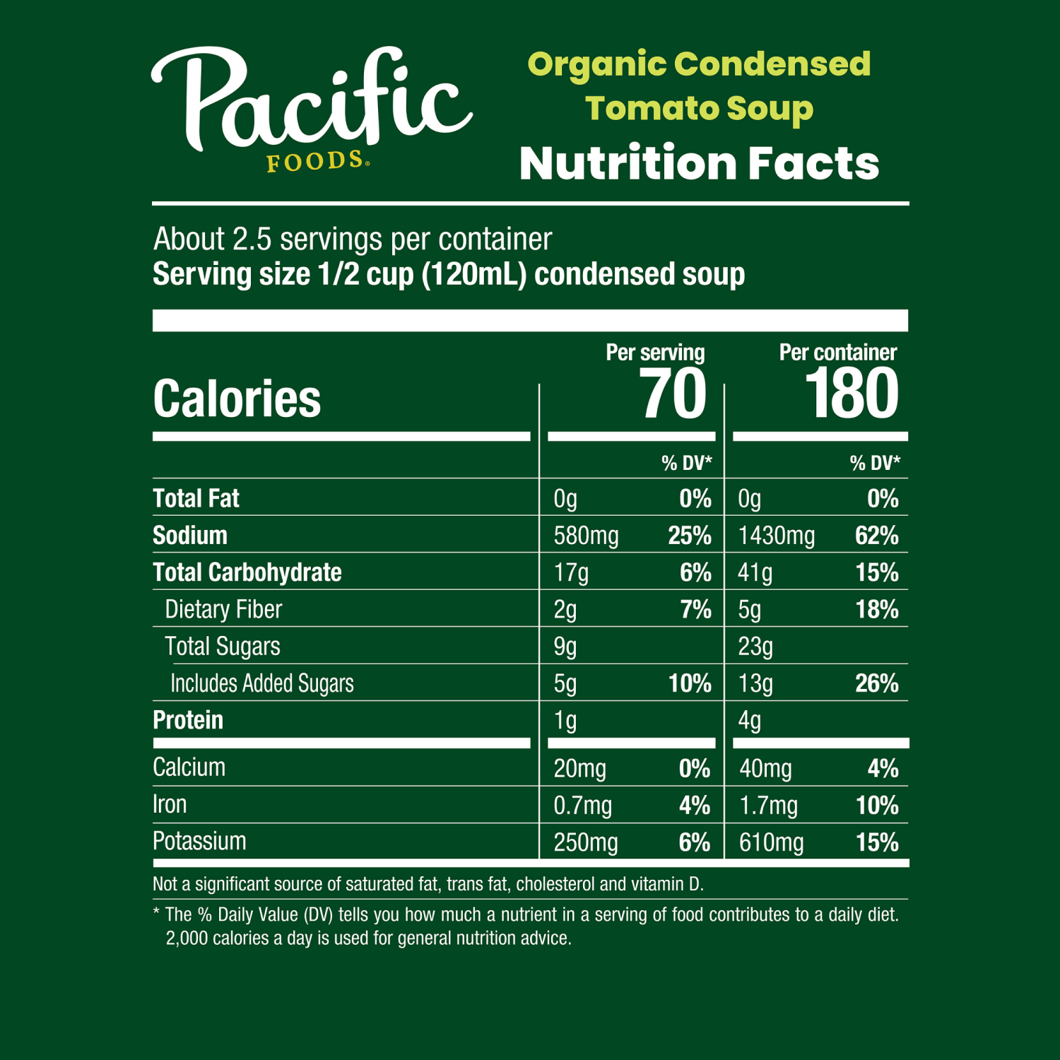 slide 7 of 8, Pacific Foods Organic Condensed Tomato Soup, 10.75 oz Can, 10.750 oz