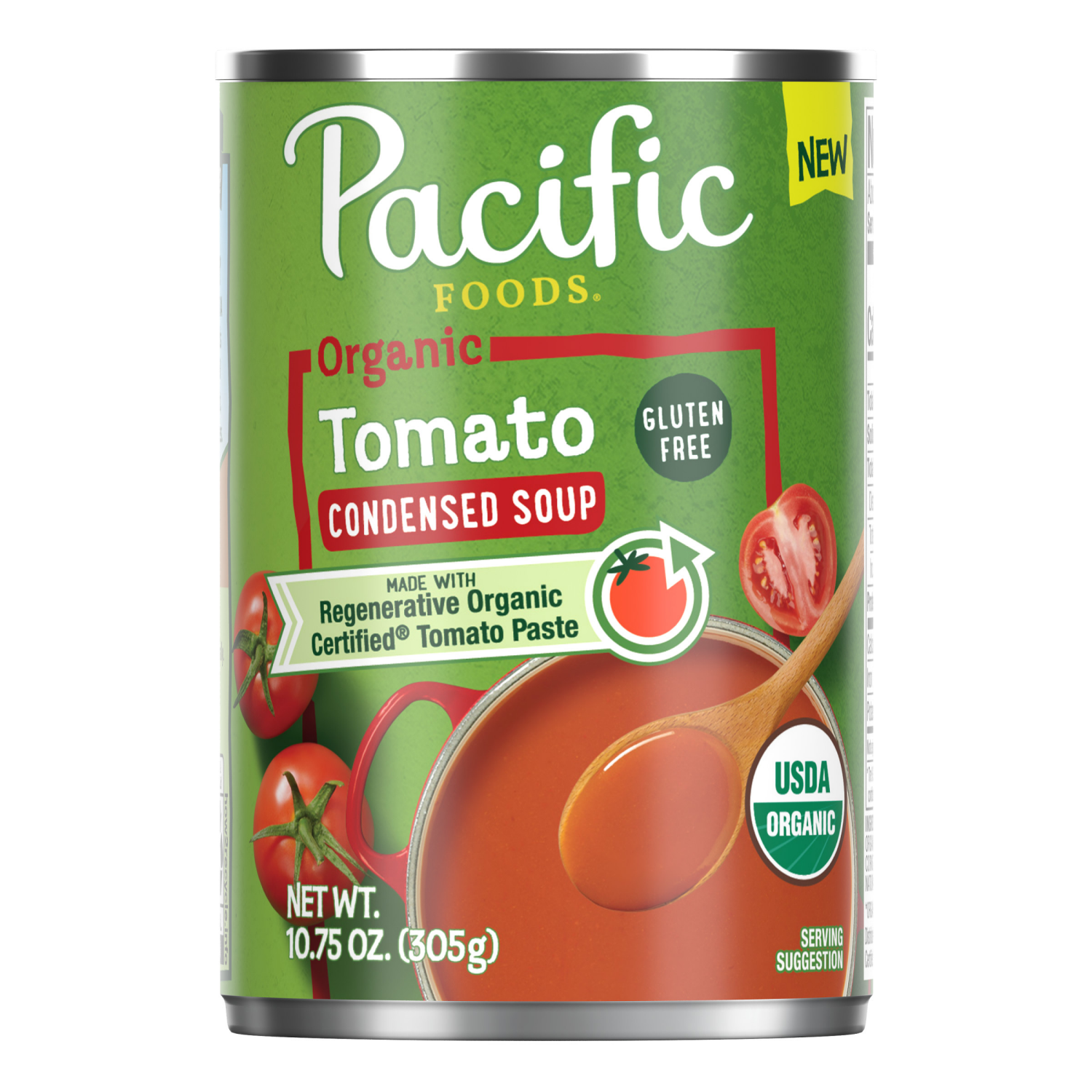 slide 1 of 8, Pacific Foods Organic Condensed Tomato Soup, 10.75 oz Can, 10.750 oz