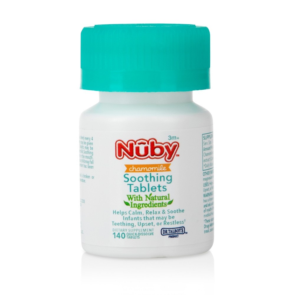 slide 2 of 3, Nuby Naturally Derived Soothing Tablets With Chamomile, 140 ct