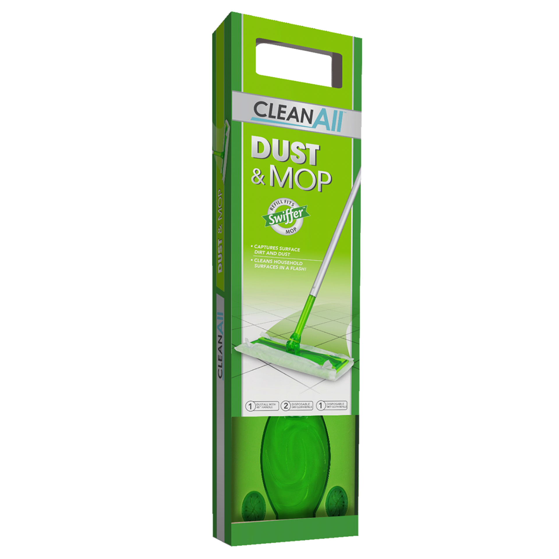 slide 1 of 1, Clean All Dust & Mop Starter Kit, 1 ct