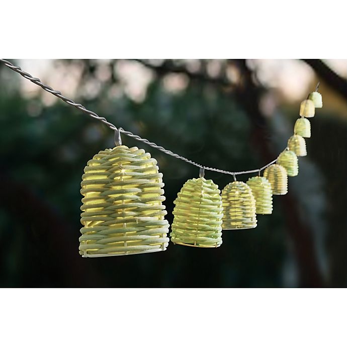 slide 1 of 7, Destination Summer Lantern Party String Lights - Celadon, 1 ct