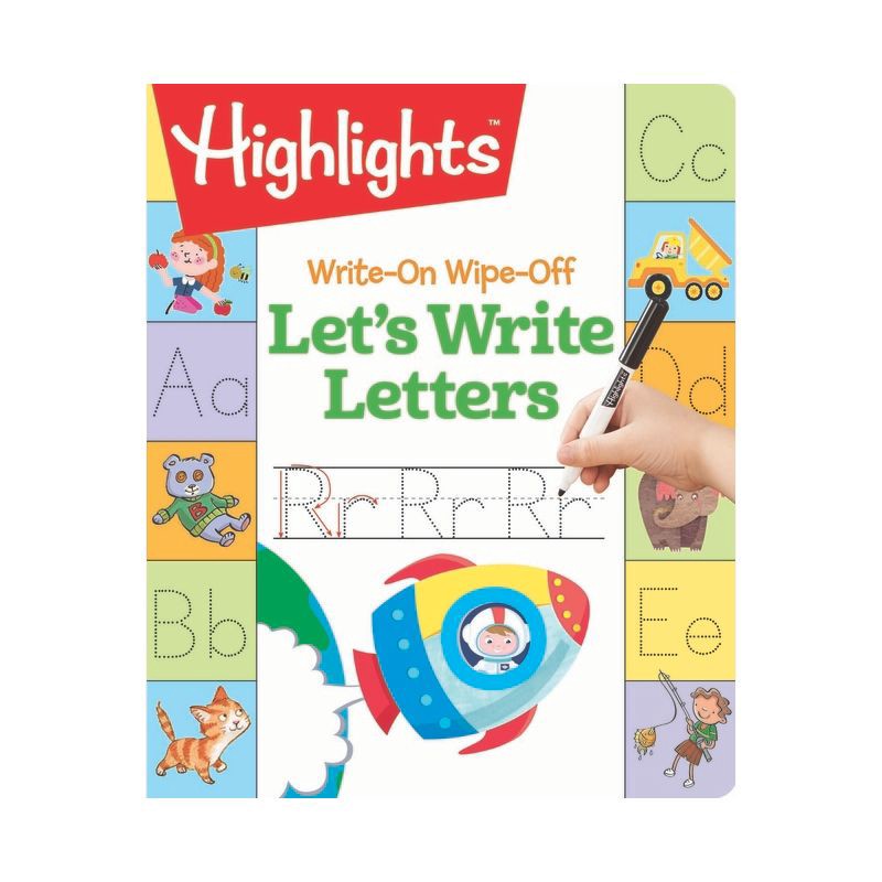 slide 1 of 1, Penguin Publishing WriteOn Wipe Off Let's Write Letters - by Highlights, 1 ct