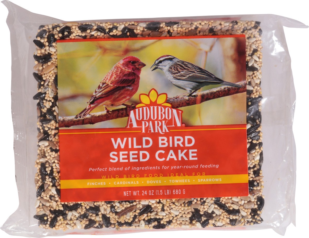 slide 4 of 9, Audubon Park Wild Bird Seed Cake, 1.5 lb