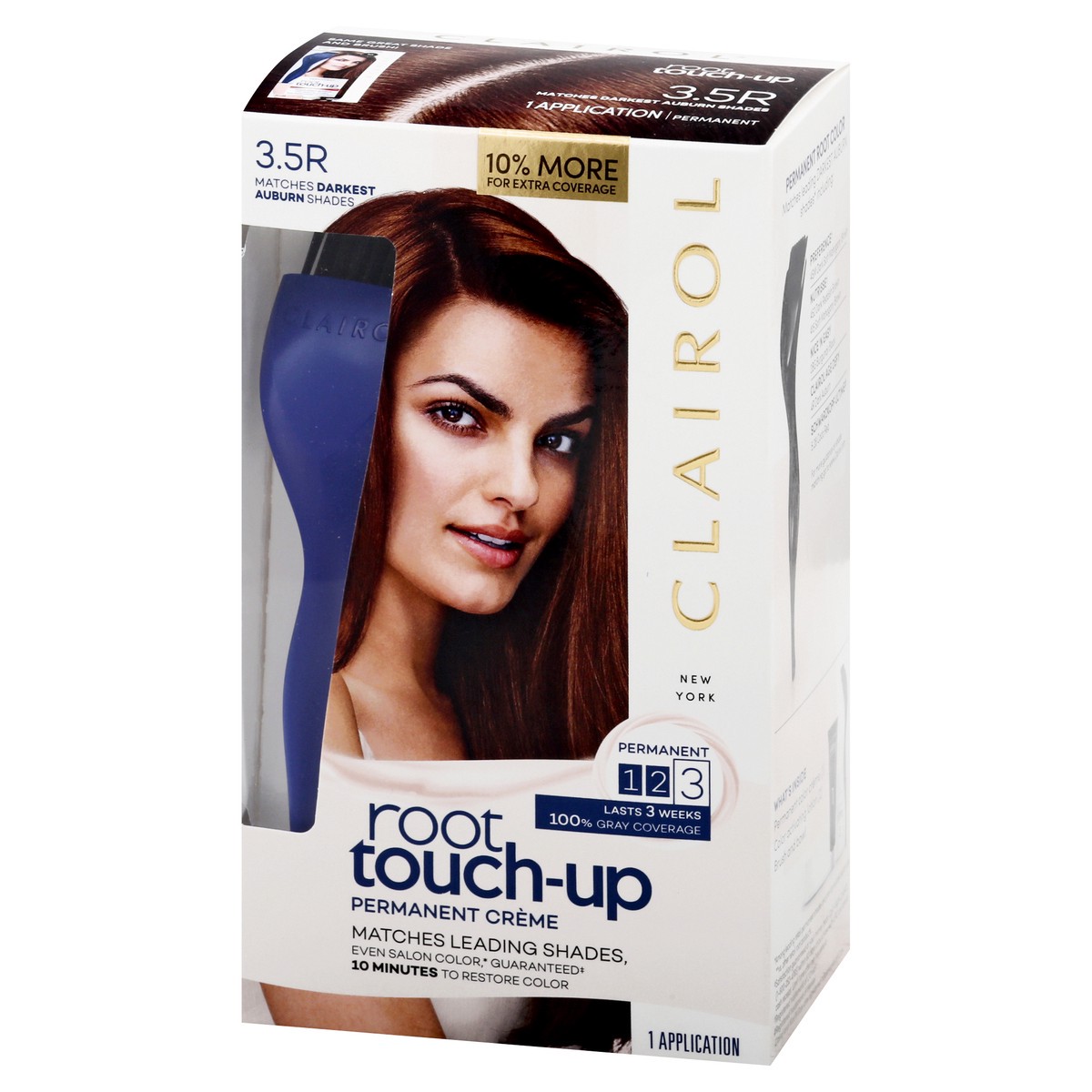 slide 6 of 9, Clairol Root Touch-up Permanent 3.5R Darkest Auburn Hair Color, 1 ct