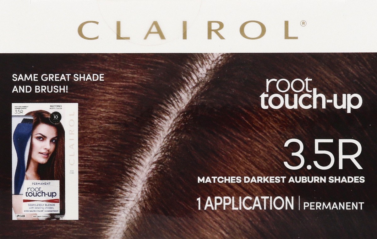 slide 4 of 9, Clairol Root Touch-up Permanent 3.5R Darkest Auburn Hair Color, 1 ct