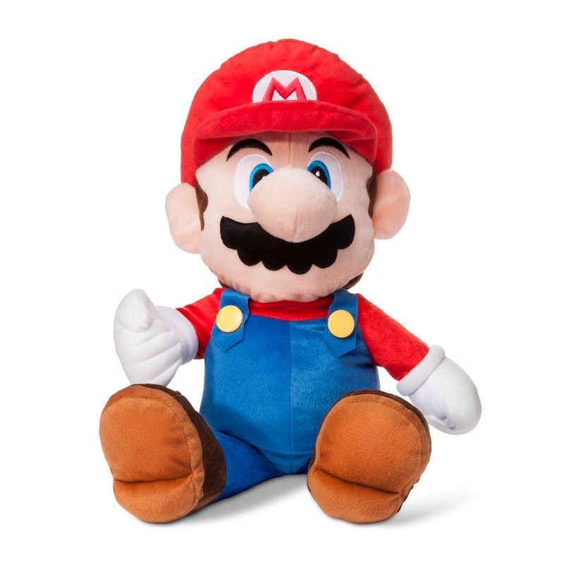 slide 1 of 4, Super Mario Nintendo Mario Kids' Throw Pillow, 1 ct