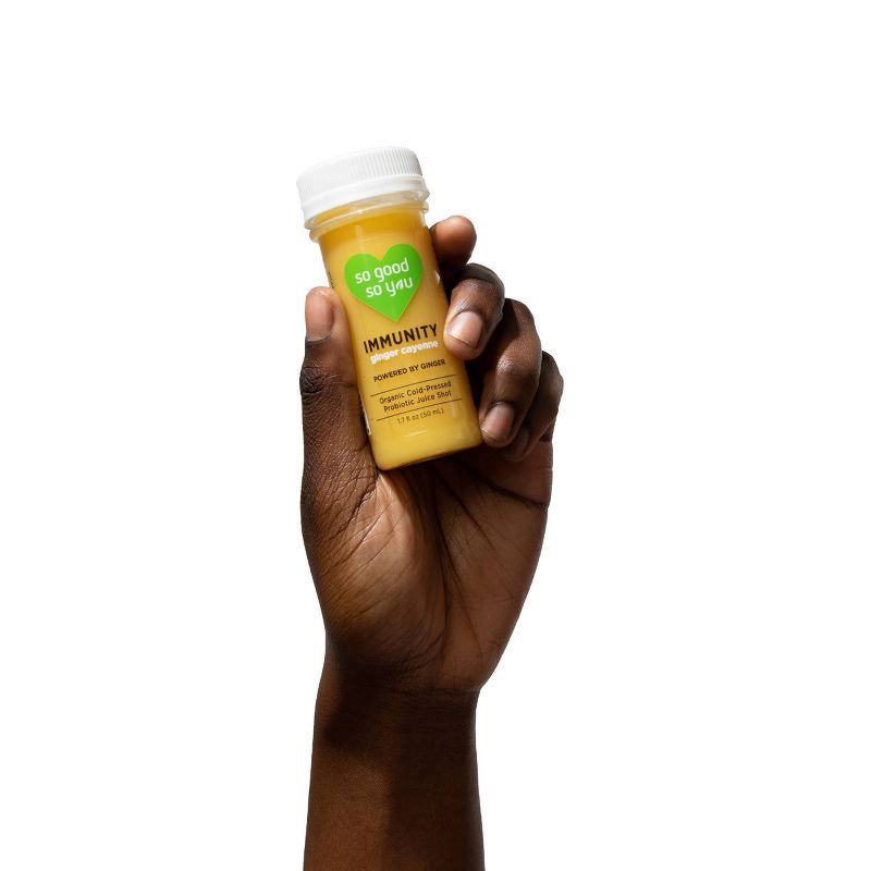 slide 4 of 9, So Good So You Immunity Ginger with Cayenne Organic Probiotic Shot - 1.7 fl oz, 1.7 fl oz