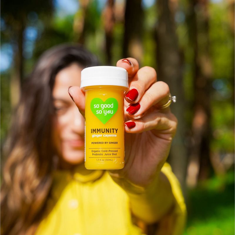 slide 6 of 10, So Good So You Immunity Ginger with Cayenne Organic Probiotic Shot - 1.7 fl oz, 1.7 fl oz