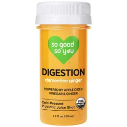 So Good So You Digestion Clementine Ginger Organic Probiotic Juice Shot - 1.7 fl oz