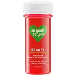 So Good So You Beauty Grapefruit Aronia Berry Organic Probiotic Shot - 1.7 fl oz