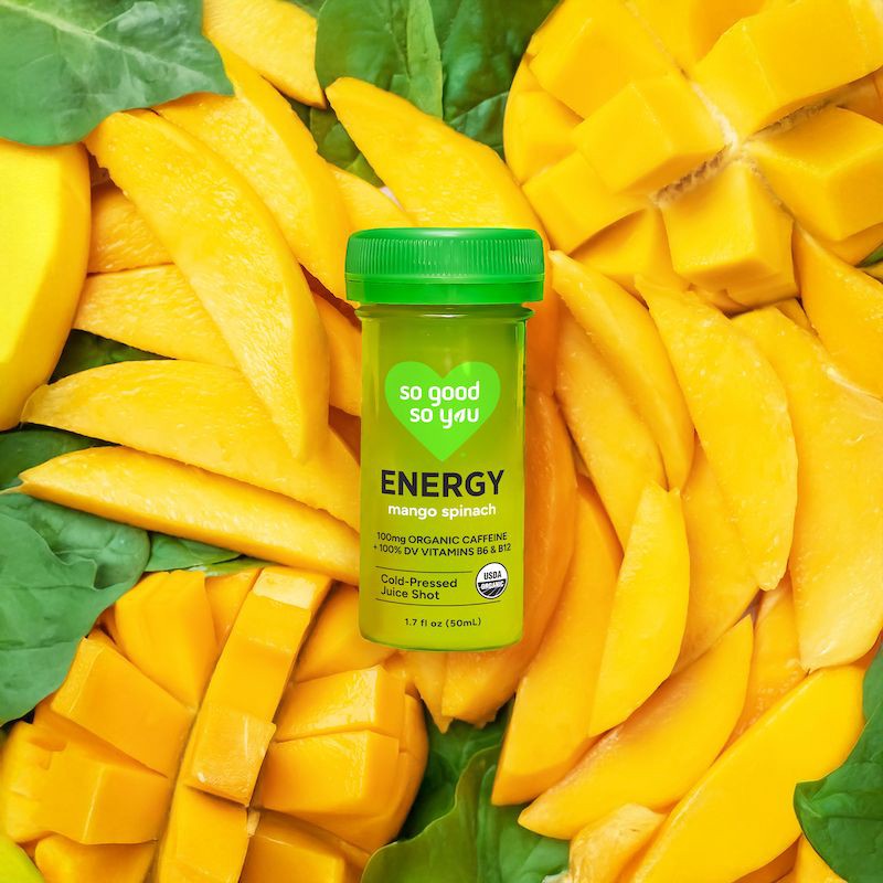 slide 4 of 6, So Good So You Energy Mango Spinach Organic Cold-Pressed Juice Shot - 1.7 fl oz, 1.7 fl oz