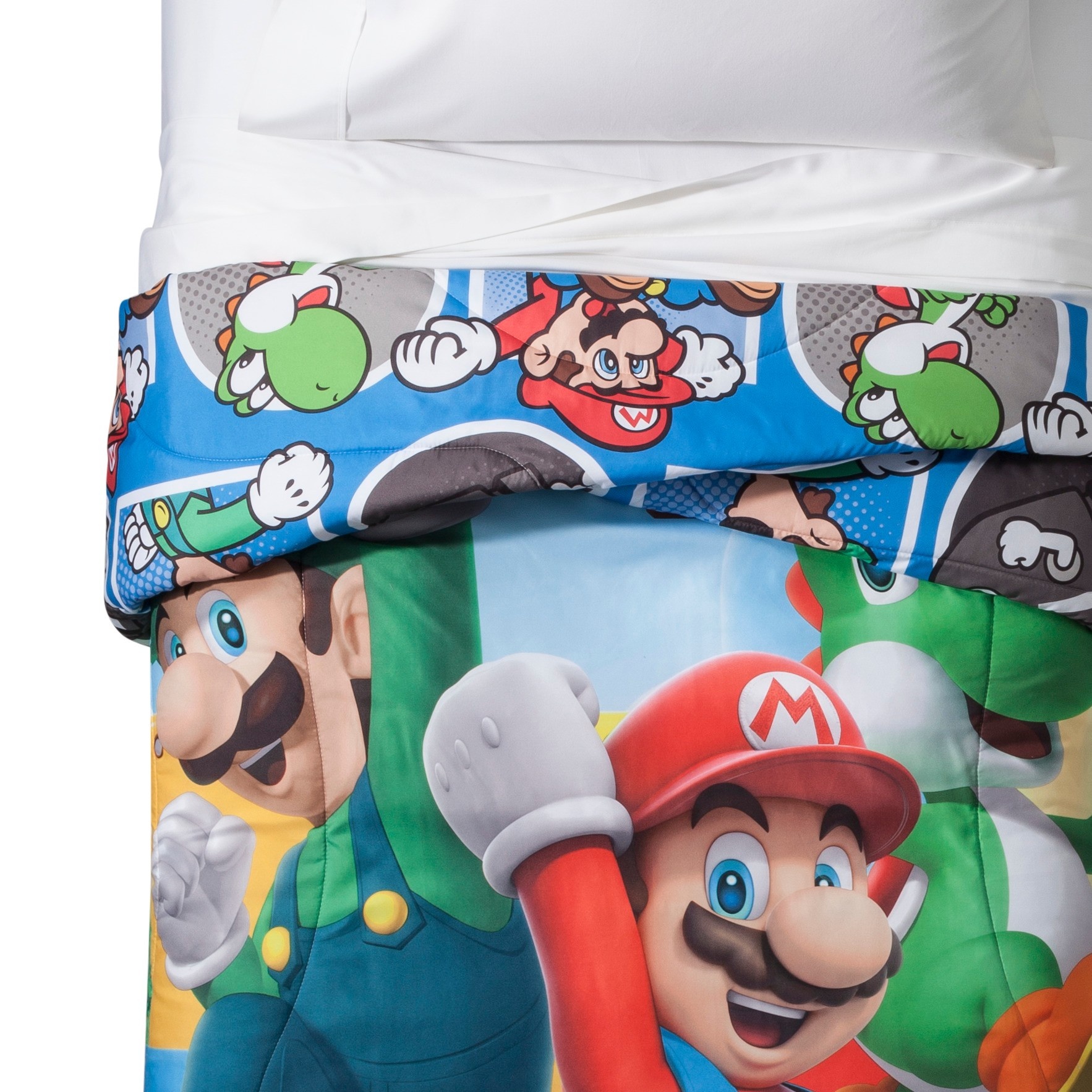 slide 1 of 4, Nintendo Mario Twin Comforter, 1 ct