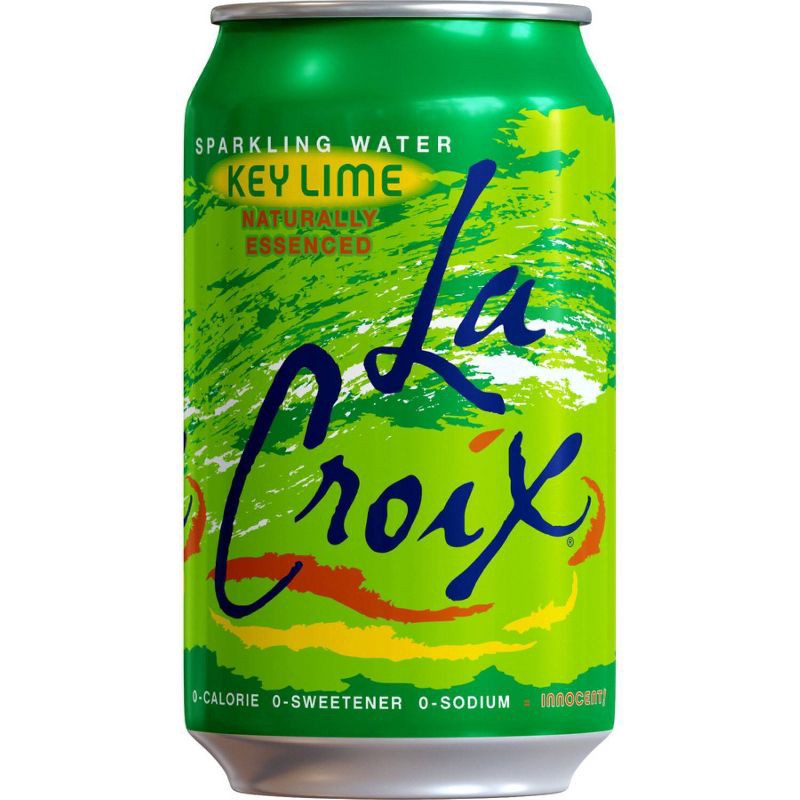 slide 2 of 3, LaCroix Sparkling Water Key Lime - 8pk/12 fl oz Cans, 8 ct; 12 fl oz