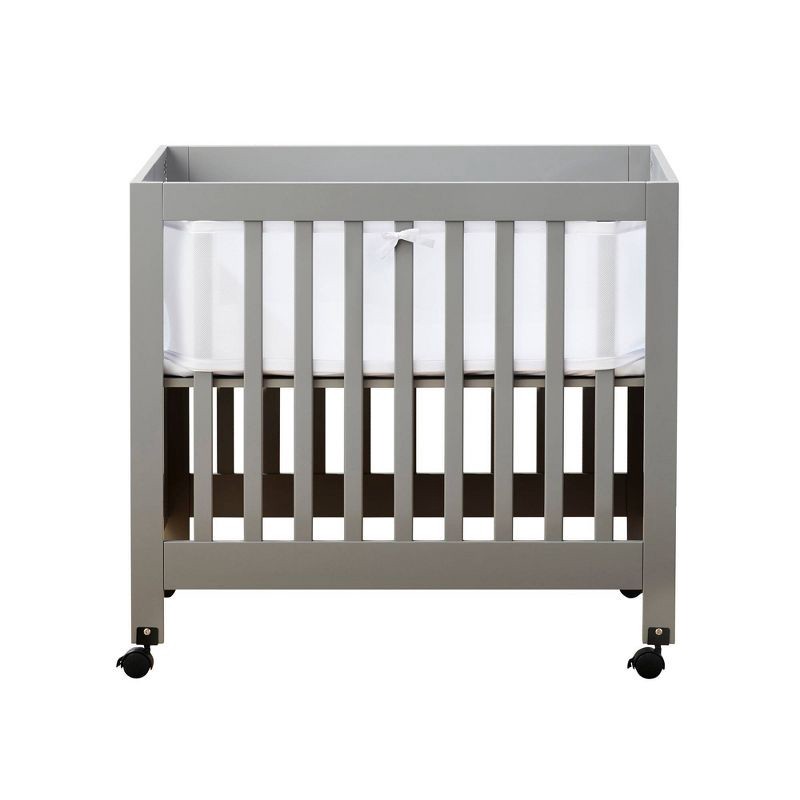 slide 3 of 3, BreathableBaby Breathable Mesh Crib Liner - Classic Collection - White - For Mini/Portable Cribs, 1 ct