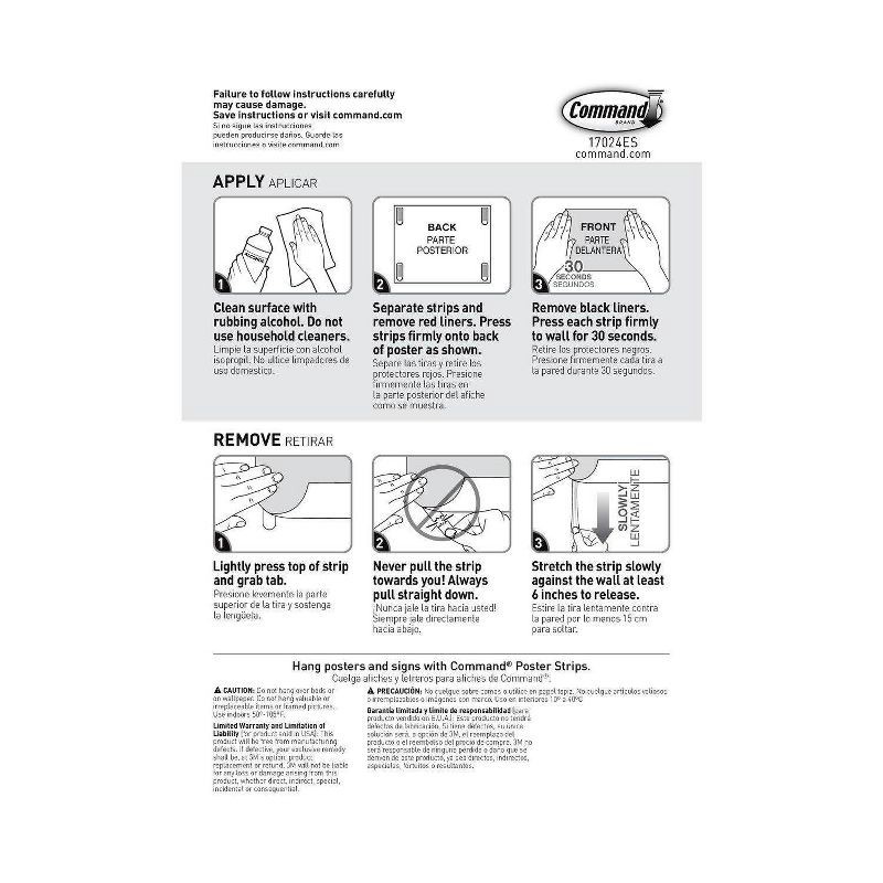 slide 8 of 12, Command Poster 136 Strips Strips Mega Pack White, 1 ct