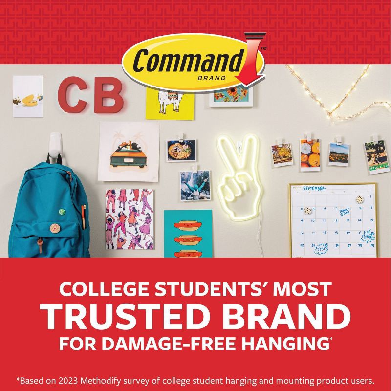 slide 2 of 15, Command Assorted Picture Hanging Strips, Damage Free Picture Hangers, Wall Hanging Strips for Christmas Decorations, 18 Pairs, 1 ct