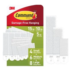 Command Assorted Size Damage-Free Adhesive Picture Hanging Strips
