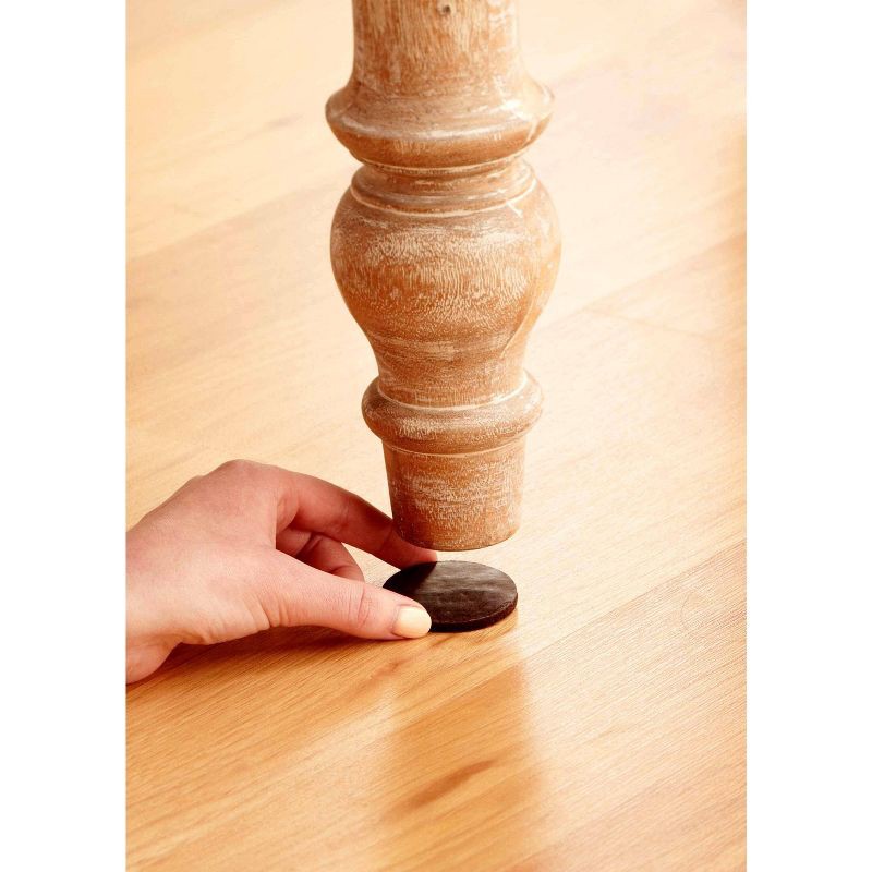 slide 12 of 12, Scotch 1" 32pk Felt Pads Brown: Furniture Floor Protectors, Anti-Scratch Chair Leg Pads, 32 ct