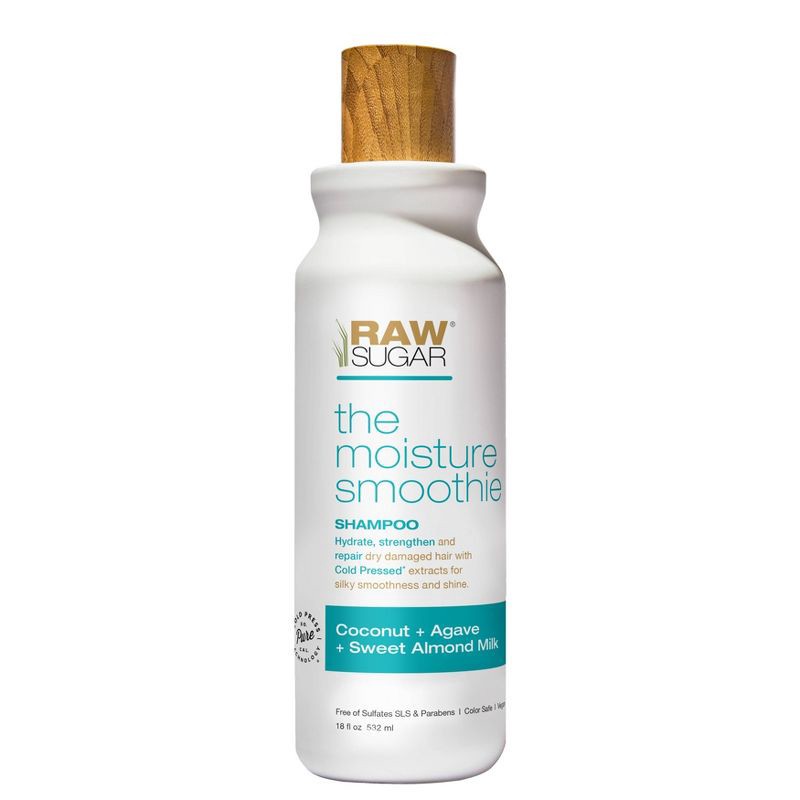 slide 1 of 3, Raw Sugar Shampoo Coconut + Agave + Sweet Almond Milk - 18 fl oz, 18 fl oz