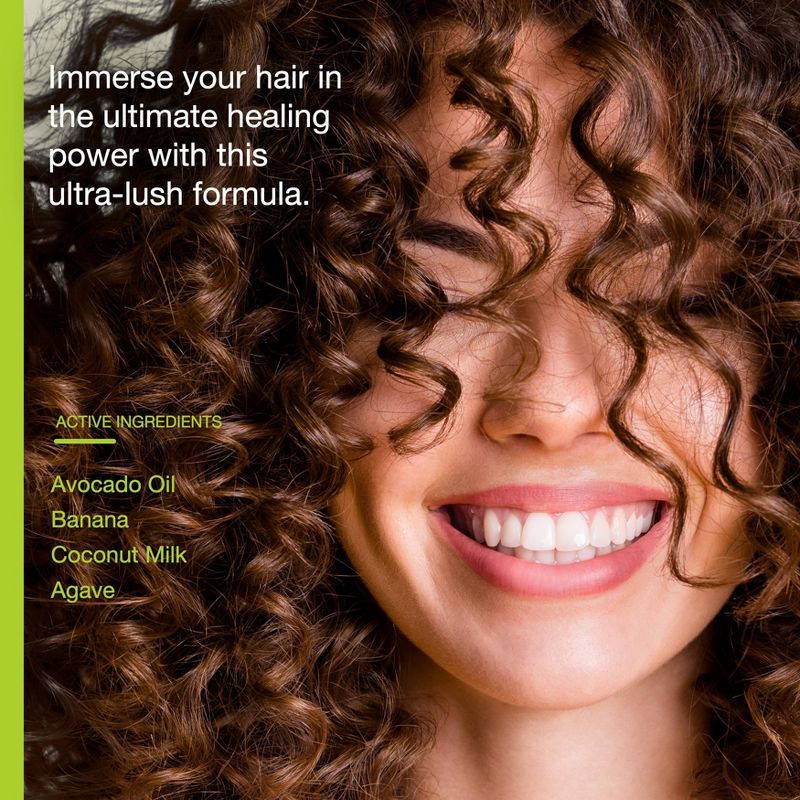 slide 3 of 7, Raw Sugar Healing Power Hair Masque - Avocado Oil + Banana + Coconut Milk + Agave - 12oz, 12 oz
