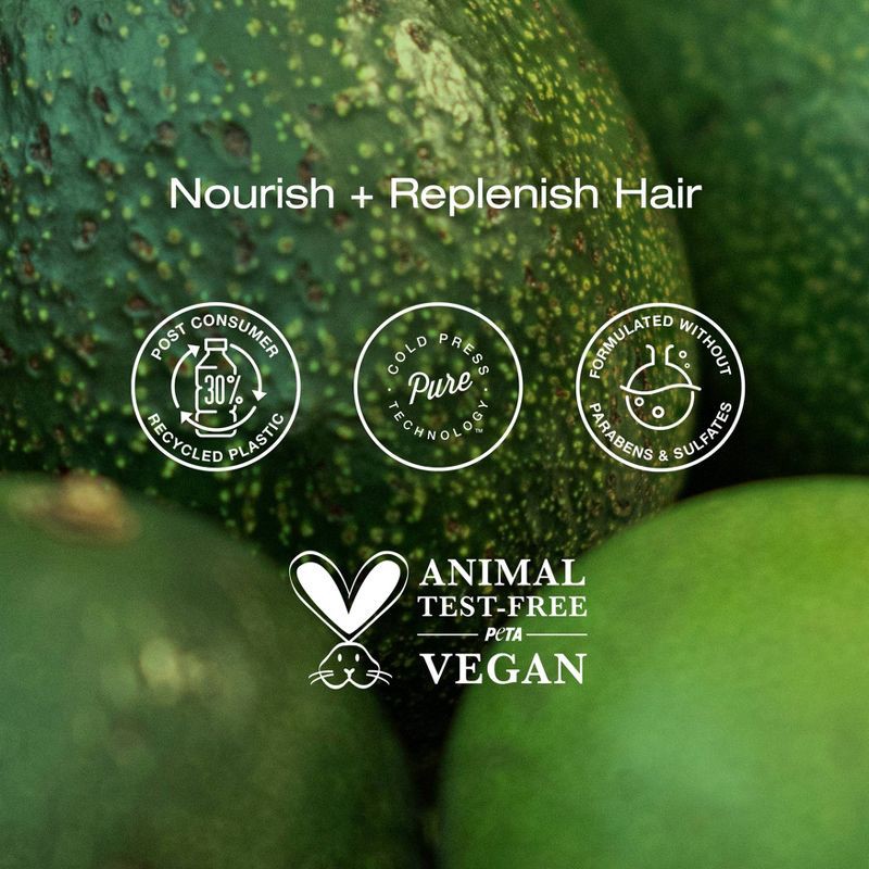 slide 4 of 7, Raw Sugar Healing Power Hair Masque - Avocado Oil + Banana + Coconut Milk + Agave - 12oz, 12 oz