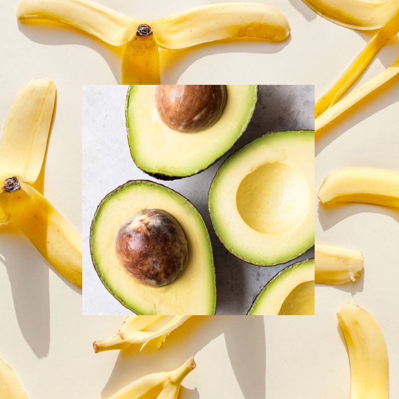 slide 6 of 7, Raw Sugar Healing Power Hair Masque - Avocado Oil + Banana + Coconut Milk + Agave - 12oz, 12 oz