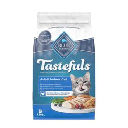 Blue Buffalo Blue Tastefuls Adult Indoor Chicken & Brown Rice Recipe Dry Cat Food - 5lbs