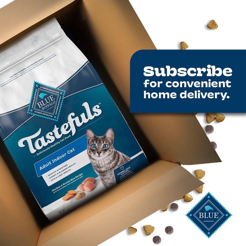 slide 11 of 11, Blue Buffalo Tastefuls with Chicken Indoor Natural Adult Dry Cat Food - 10lbs, 10 lb