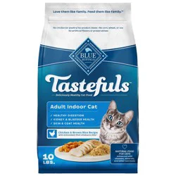 Blue Buffalo Tastefuls with Chicken Indoor Natural Adult Dry Cat Food - 10lbs