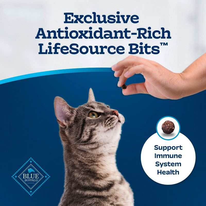 slide 5 of 11, Blue Buffalo Tastefuls Sensitive Stomach Natural Adult Dry Cat Food with Chicken - 10lbs, 10 lb