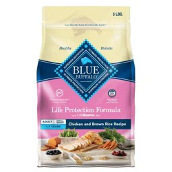 Blue Buffalo Life Protection Formula Natural Adult Small Breed Dry Dog Food, Chicken and Brown Rice Trial Size Bag - 5lbs