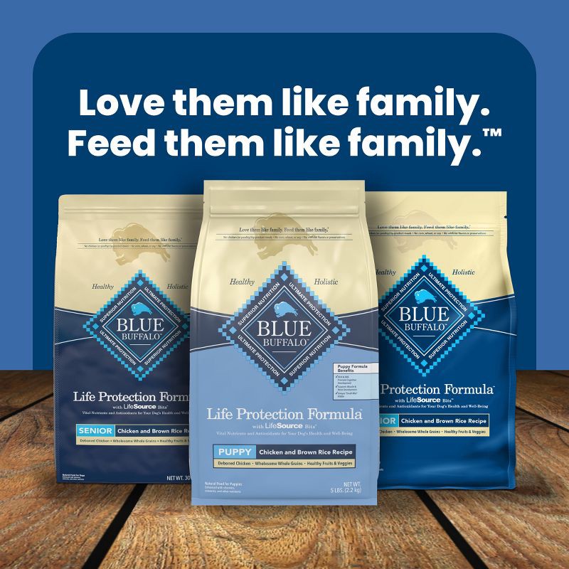 slide 8 of 10, Blue Buffalo Life Protection Formula Natural Puppy Dry Dog Food with Chicken and Brown Rice - 5lbs, 5 lb