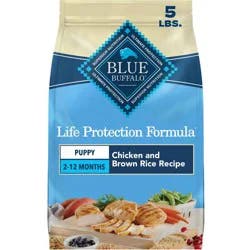 Blue Buffalo Life Protection Formula Natural Puppy Dry Dog Food with Chicken and Brown Rice - 5lbs