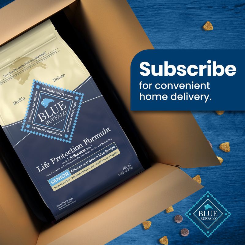 slide 11 of 11, Blue Buffalo Life Protection Formula Natural Senior Dry Dog Food with Chicken and Brown Rice - 5lbs, 5 lb