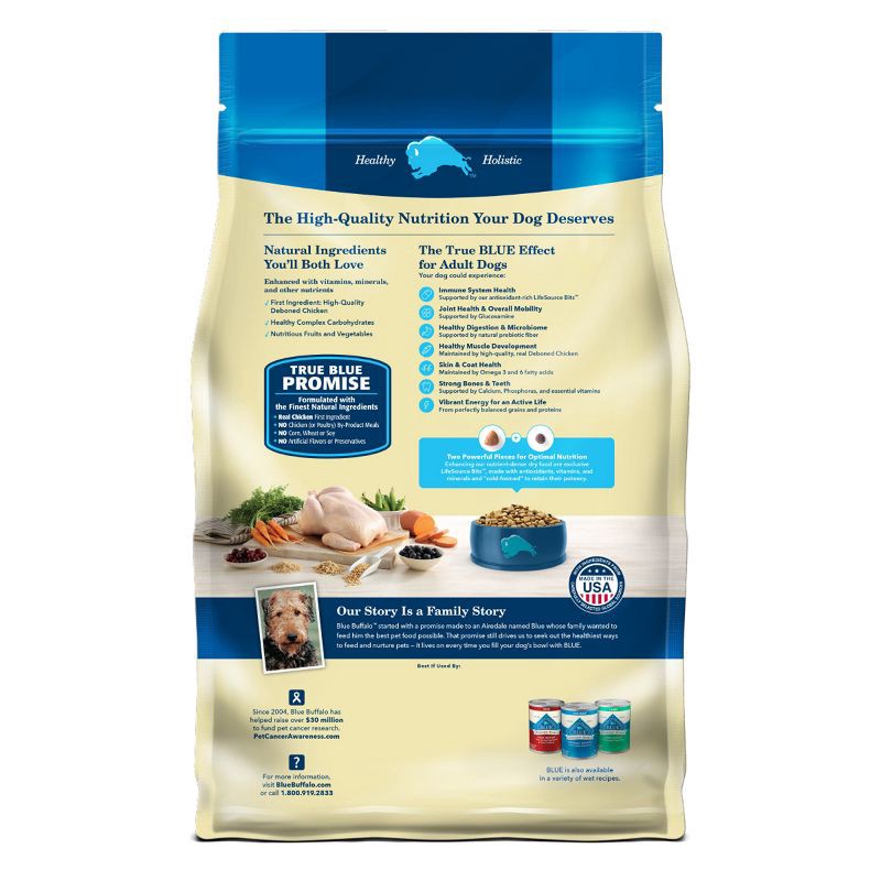 slide 2 of 11, Blue Buffalo Life Protection Formula Natural Adult Dry Dog Food with Chicken and Brown Rice - 5lbs, 5 lb