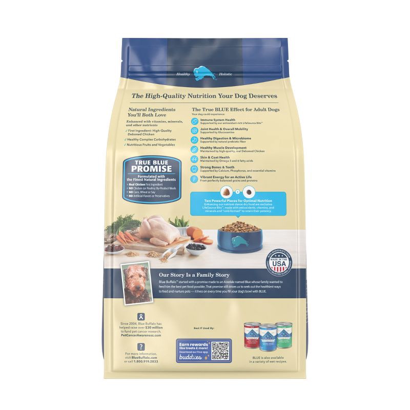 slide 4 of 10, Blue Buffalo Life Protection Formula Natural Adult Dry Dog Food with Chicken and Brown Rice - 5lbs, 5 lb