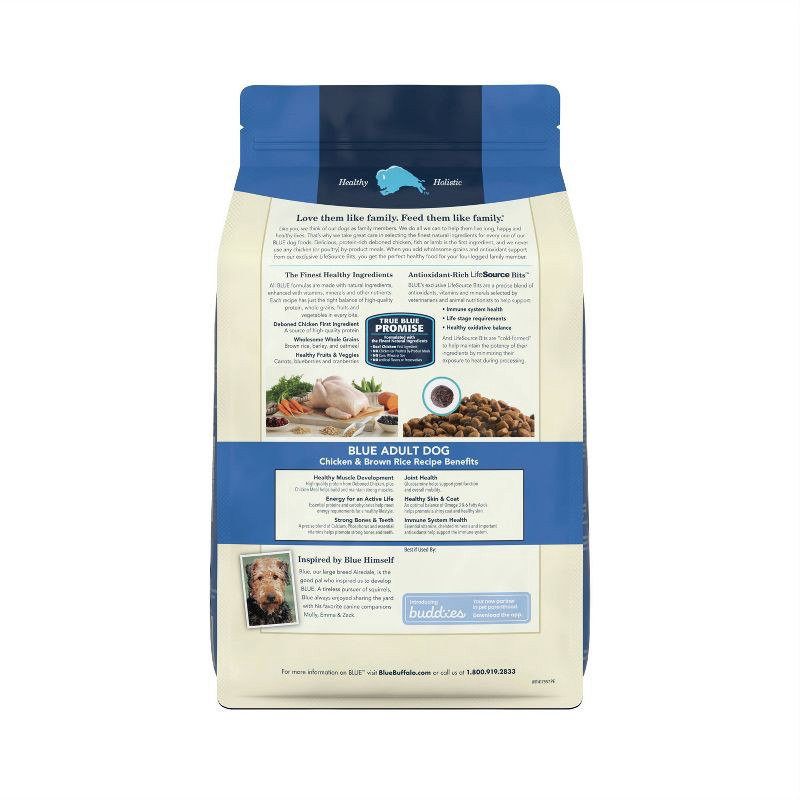 slide 9 of 9, Blue Buffalo Life Protection Formula Natural Adult Dry Dog Food with Chicken and Brown Rice - 5lbs, 5 lb