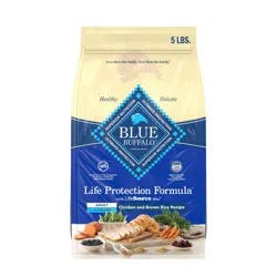 Blue Buffalo Life Protection Formula Natural Adult Dry Dog Food with Chicken and Brown Rice - 5lbs