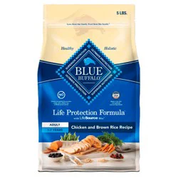 Blue Buffalo Life Protection Formula Natural Adult Dry Dog Food with Chicken and Brown Rice - 5lbs