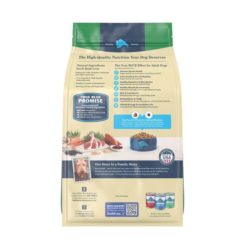 slide 5 of 12, Blue Buffalo Life Protection Formula Natural Adult Dry Dog Food with Lamb and Brown Rice - 5lbs, 5 lb