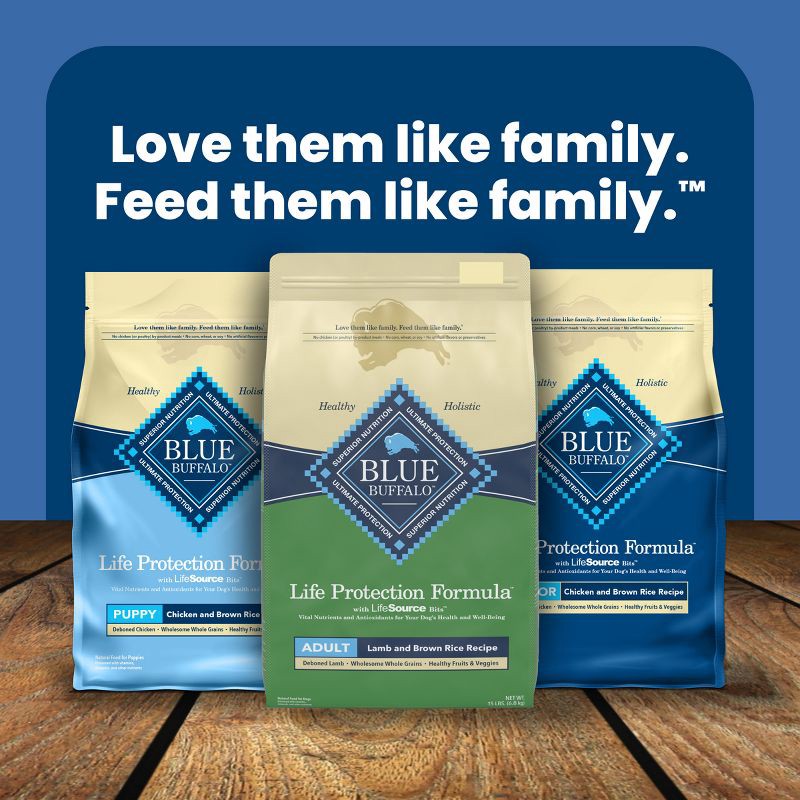 slide 9 of 12, Blue Buffalo Life Protection Formula Natural Adult Dry Dog Food with Lamb and Brown Rice - 5lbs, 5 lb