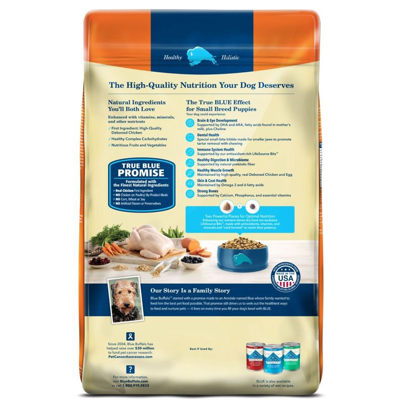 slide 2 of 10, Blue Buffalo Life Protection Formula Natural Puppy Large Breed Dry Dog Food with Chicken and Brown Rice - 15lbs, 15 lb