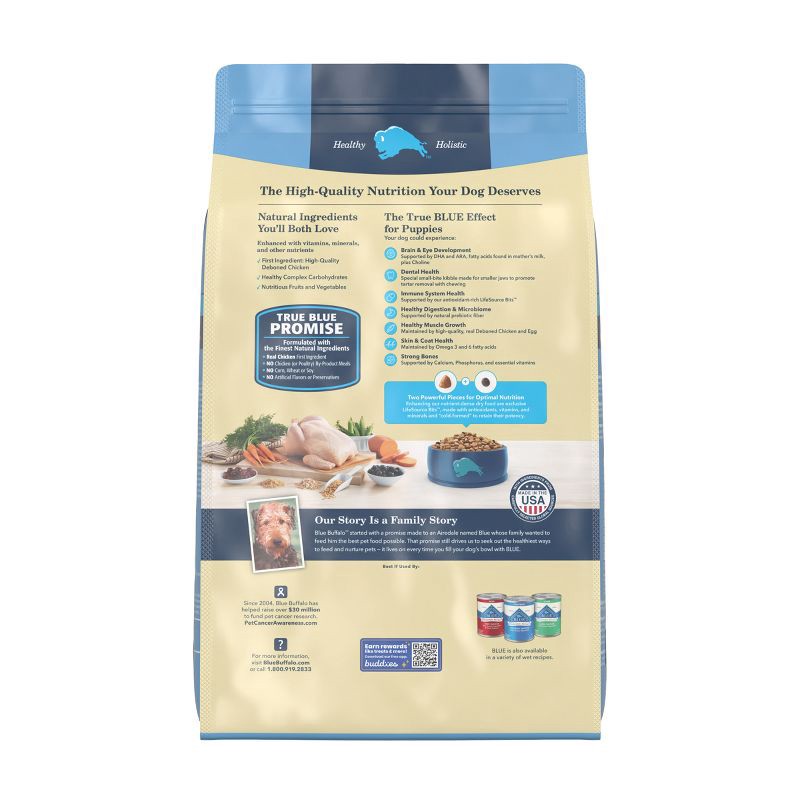 slide 2 of 10, Blue Buffalo Life Protection Formula Natural Puppy Dry Dog Food with Chicken and Brown Rice - 15lbs, 15 lb