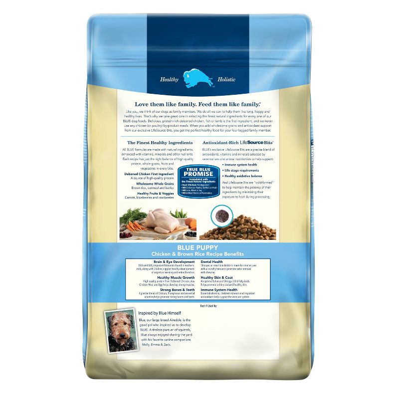 slide 2 of 9, Blue Buffalo Life Protection Formula Natural Puppy Dry Dog Food with Chicken and Brown Rice - 15lbs, 15 lb