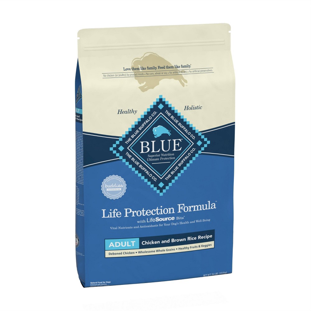 slide 7 of 9, Blue Buffalo Life Protection Chicken & Brown Rice Recipe Adult Dry Dog Food - 24lbs, 24 lb