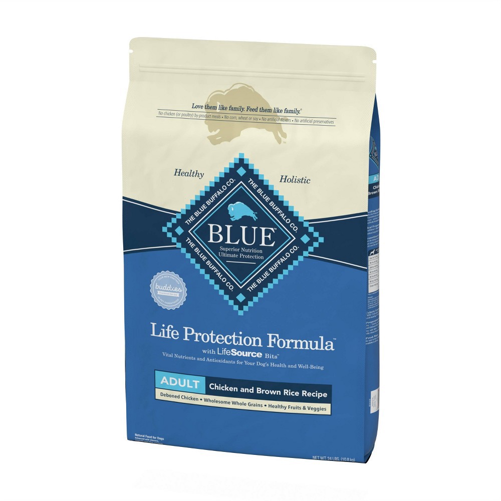 slide 8 of 9, Blue Buffalo Life Protection Chicken & Brown Rice Recipe Adult Dry Dog Food - 24lbs, 24 lb