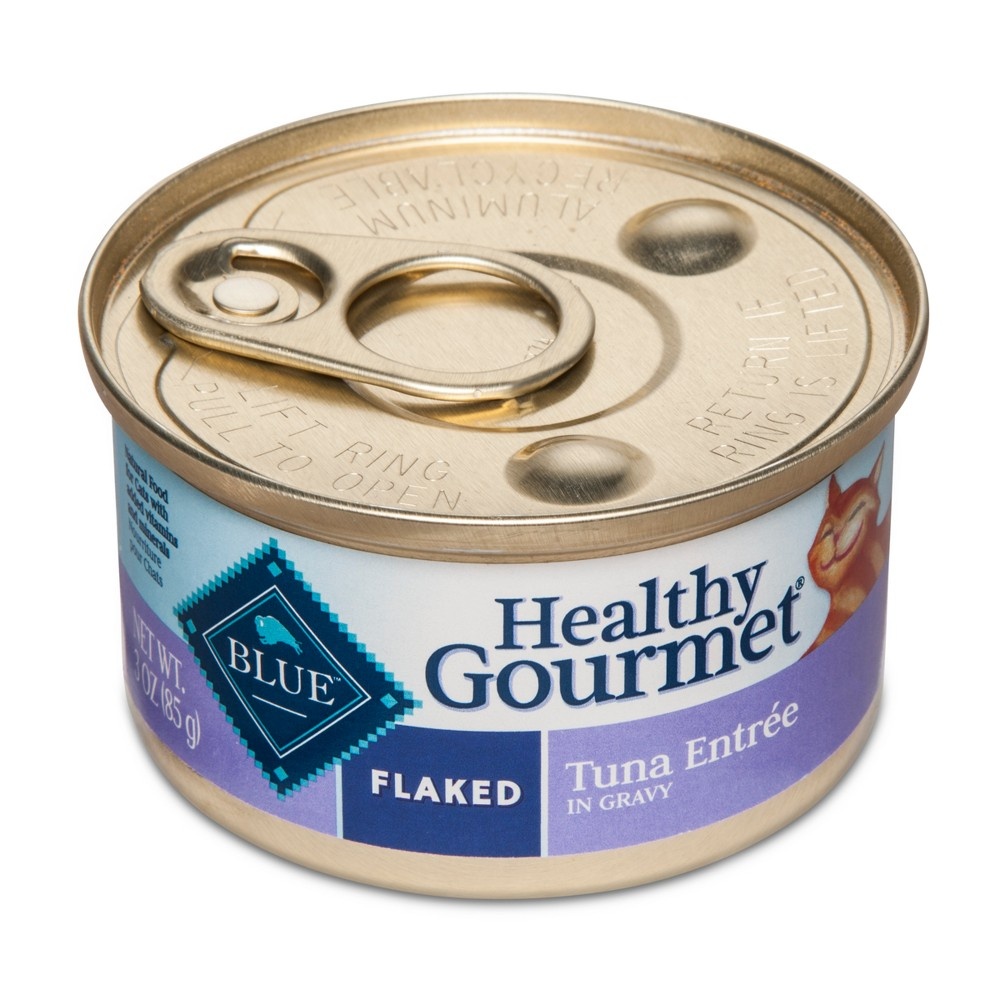 slide 2 of 2, Blue Buffalo Healthy Gourmet Flaked Tuna Adult Wet Cat Food, 3 oz