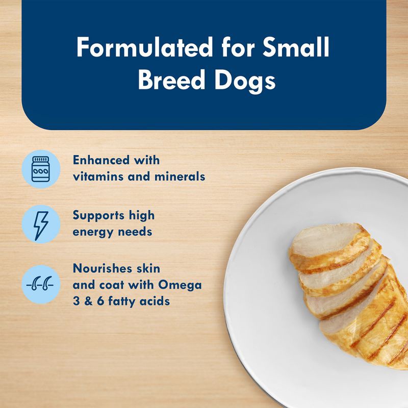 slide 4 of 9, Blue Buffalo Delights Natural Adult Small Breed Wet Dog Food Cup Roasted Chicken Flavor in Hearty Gravy - 3.5oz, 3.5 oz