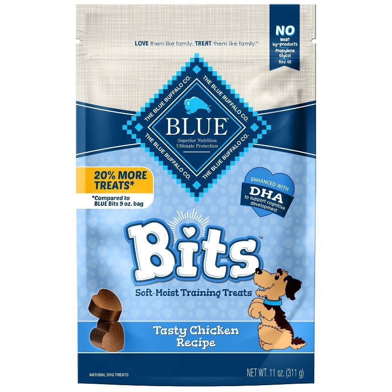 slide 1 of 11, Blue Buffalo Blue Bits Natural Soft-Moist Training Dog Treats with Chicken Recipe - 11oz, 11 oz