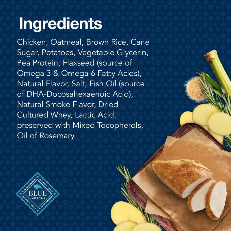 slide 5 of 10, Blue Buffalo Blue Bits Natural Soft-Moist Training Dog Treats with Chicken Recipe - 11oz, 11 oz